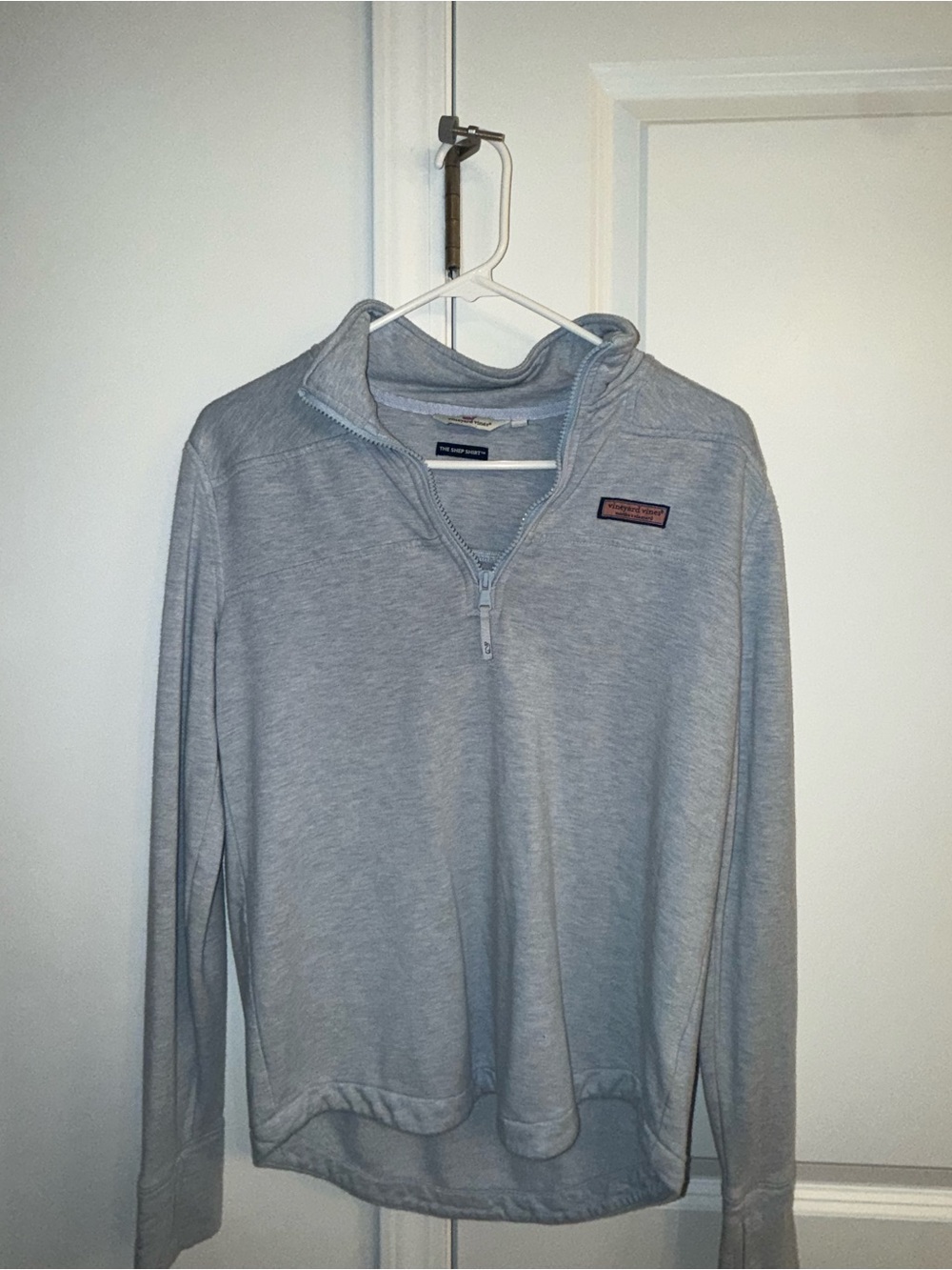 Vineyard Vines Light Gray Quarter-Zip Pullover